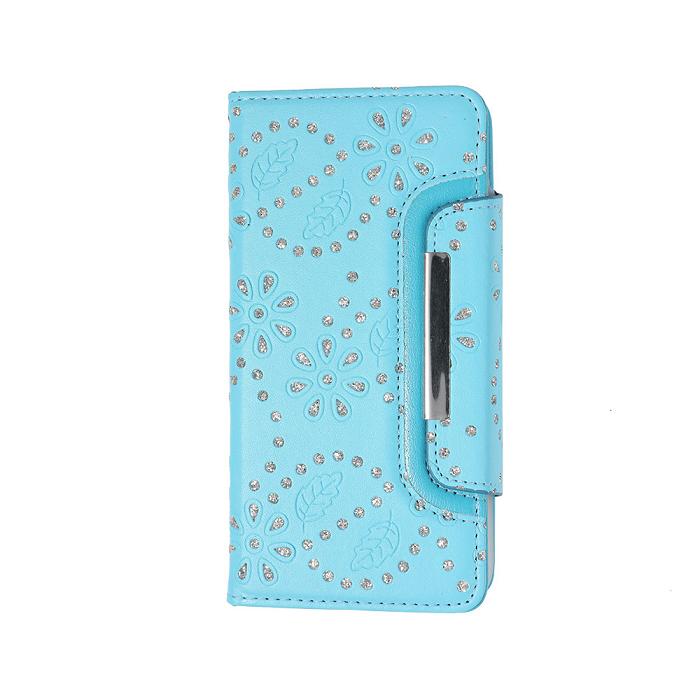 2-In-1 Shimmering Flowers Magnetic Leather Case for iPhone 11 (6.1")