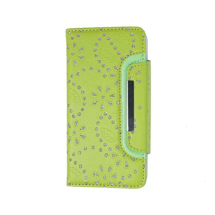 2-In-1 Shimmering Flowers Magnetic Leather Case for iPhone 11 Pro (5.8")