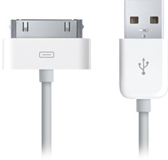 Apple Dock Connector to USB 2.0 original cable - synchonizan a nabjec USB kabel pro iPod a iPhone bl originl