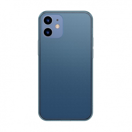Baseus Frosted Glass Protective Case for iPhone 12 Pro Max 6.7 Transparent Blue