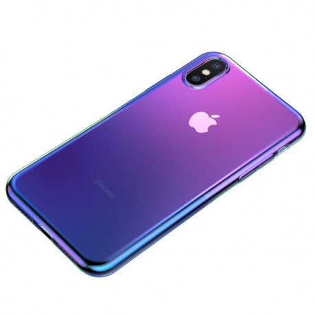 Baseus Glow Case for iPhone XS Max Transparent Dark Blue