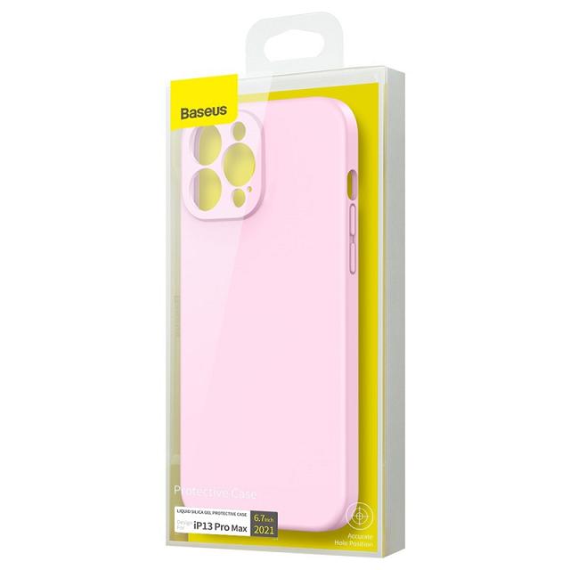 Baseus Liquid Gel Protective Case for iPhone 13 Pro Max Pink