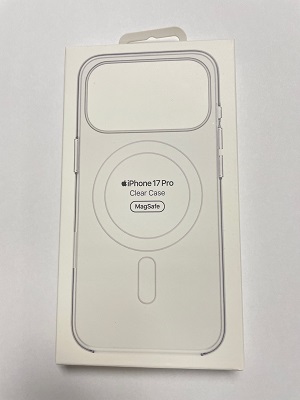 Clear Case with MagSafe for iPhone 17 Pro 6.3", Super Copy1:1, Button Ver(with Pop-up Animation in Card Pack Shape), w/retail pack