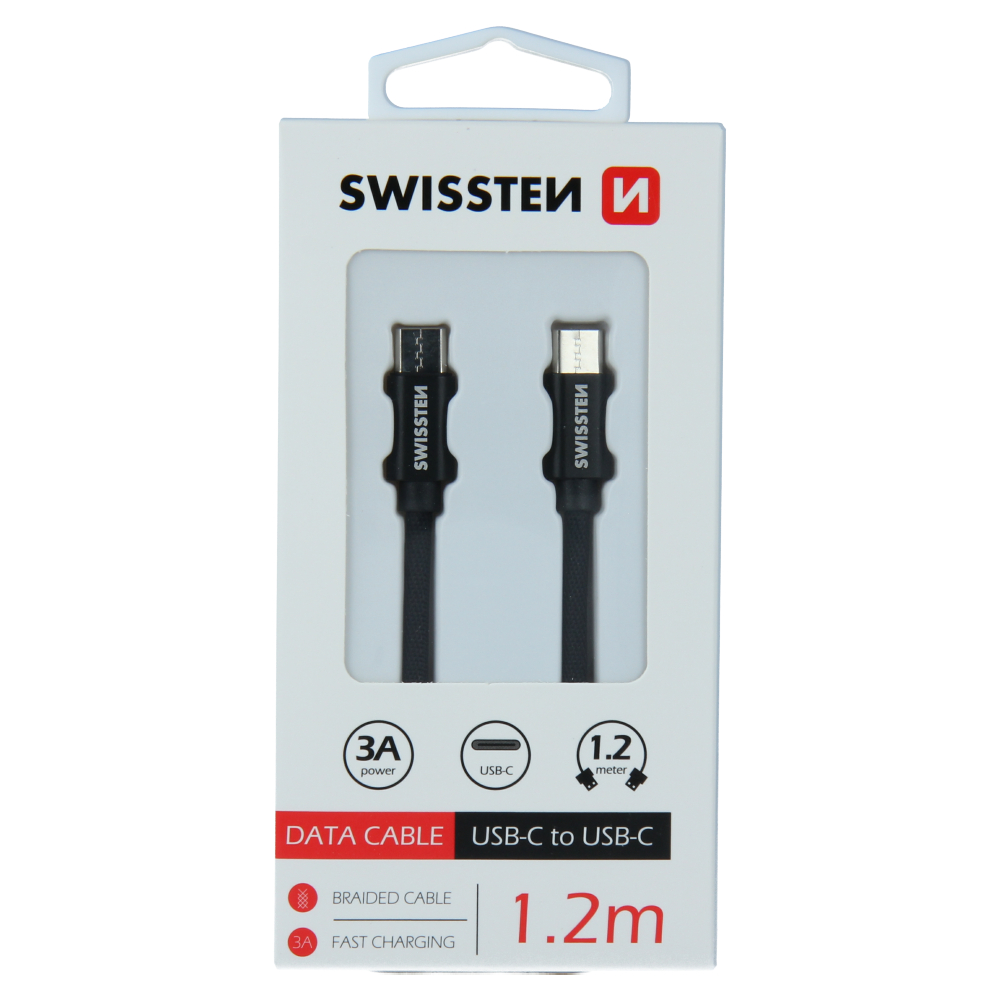 DATOV KABEL SWISSTEN TEXTILE USB-C / USB-C 1,2 M ERN
