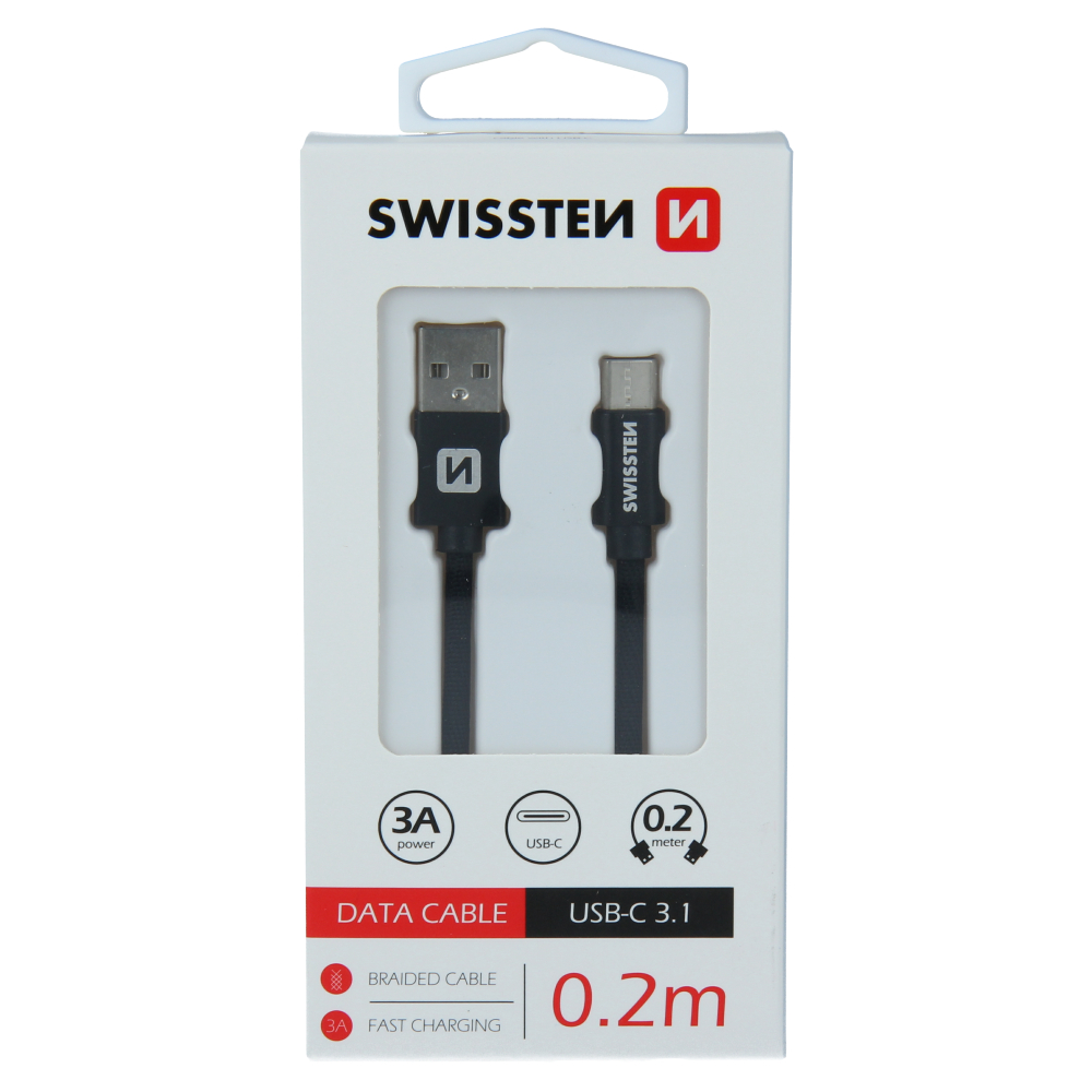 DATOV KABEL SWISSTEN TEXTILE USB / USB-C 0,2 M ERN