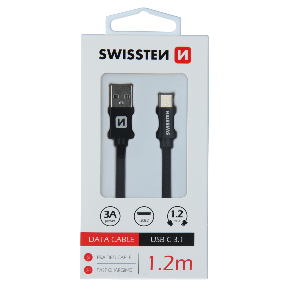DATOV KABEL SWISSTEN TEXTILE USB / USB-C 1,2 M ERN
