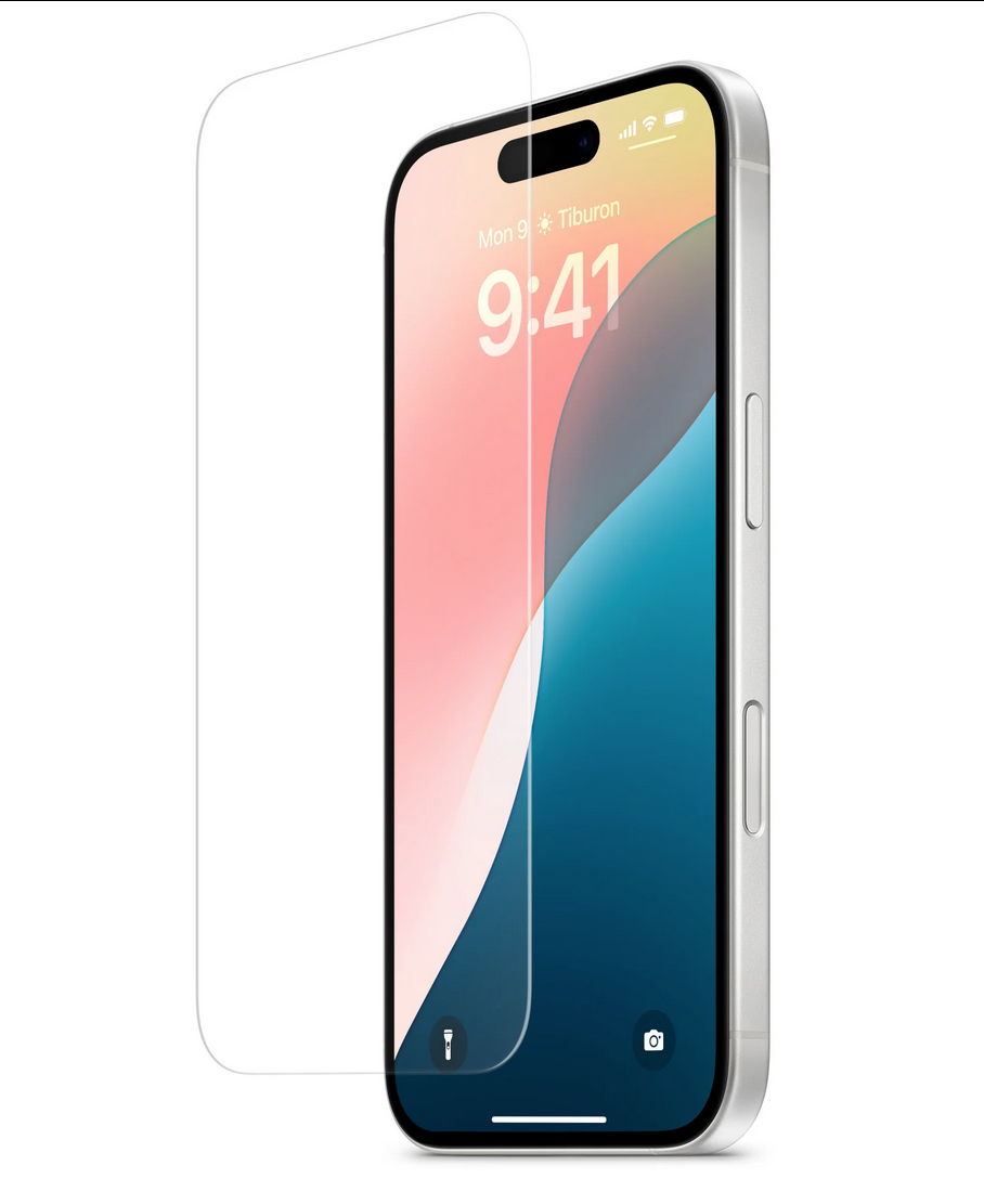 ECOOPER Silkscreen�Tempered�Glass�Screen�Protector for iPhone 16 Pro/17 6.3"