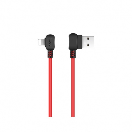 Hoco Enjoy Lightning Charging Cable (1.2m) (Red and Black)