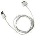 iPower iPod Dock Connector to USB 2.0 - synchonizan a nabjec USB kabel pro iPod bl - TC-IUC-WHT