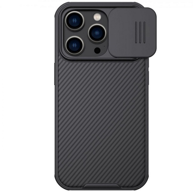 Kryt NILLKIN CamShield pro Apple iPhone 12 / 12 Pro - MagSafe magnety + krytka kamery - ern