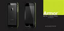 MORE Armor Metal Hybrid Ring (Black/Neon Yellow) iPhone 5