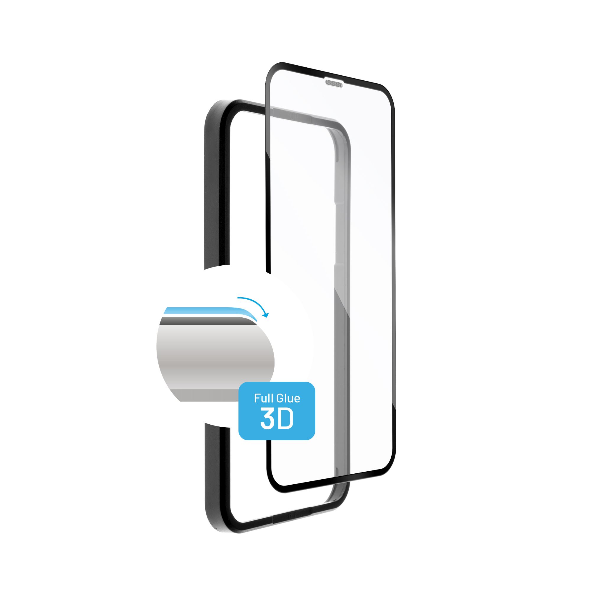 Ochrann tvrzen sklo FIXED 3D Full-Cover s apliktorem pro Apple iPhone 12/12 Pro, ern