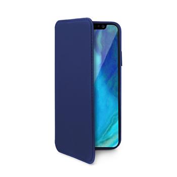 Pouzdro typu kniha CELLY Prestige pro Apple iPhone XS Max, PU ke, modr