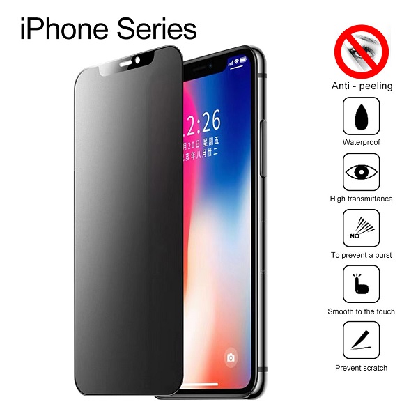 Premium Privacy Full Cover Tempered Glass Screen Protector for iPhone 12/12 Pro (6.1")