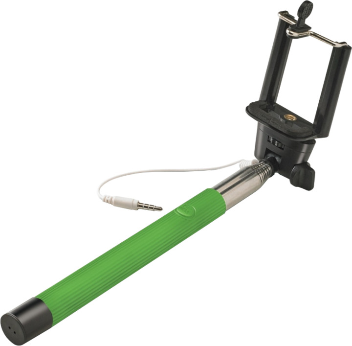 Selfie stick CELLY, spout pes 3,5 mm jack, zelen