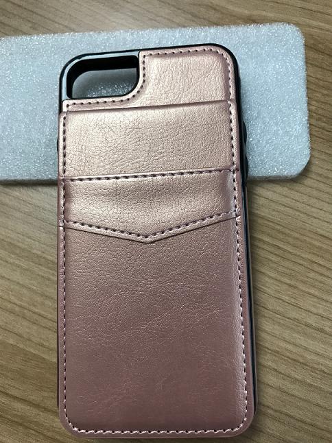TPU Leather Case with Magnetic Back Card Holder for iPhone 7/8/SE2 (2020) 4.7", w/retail package