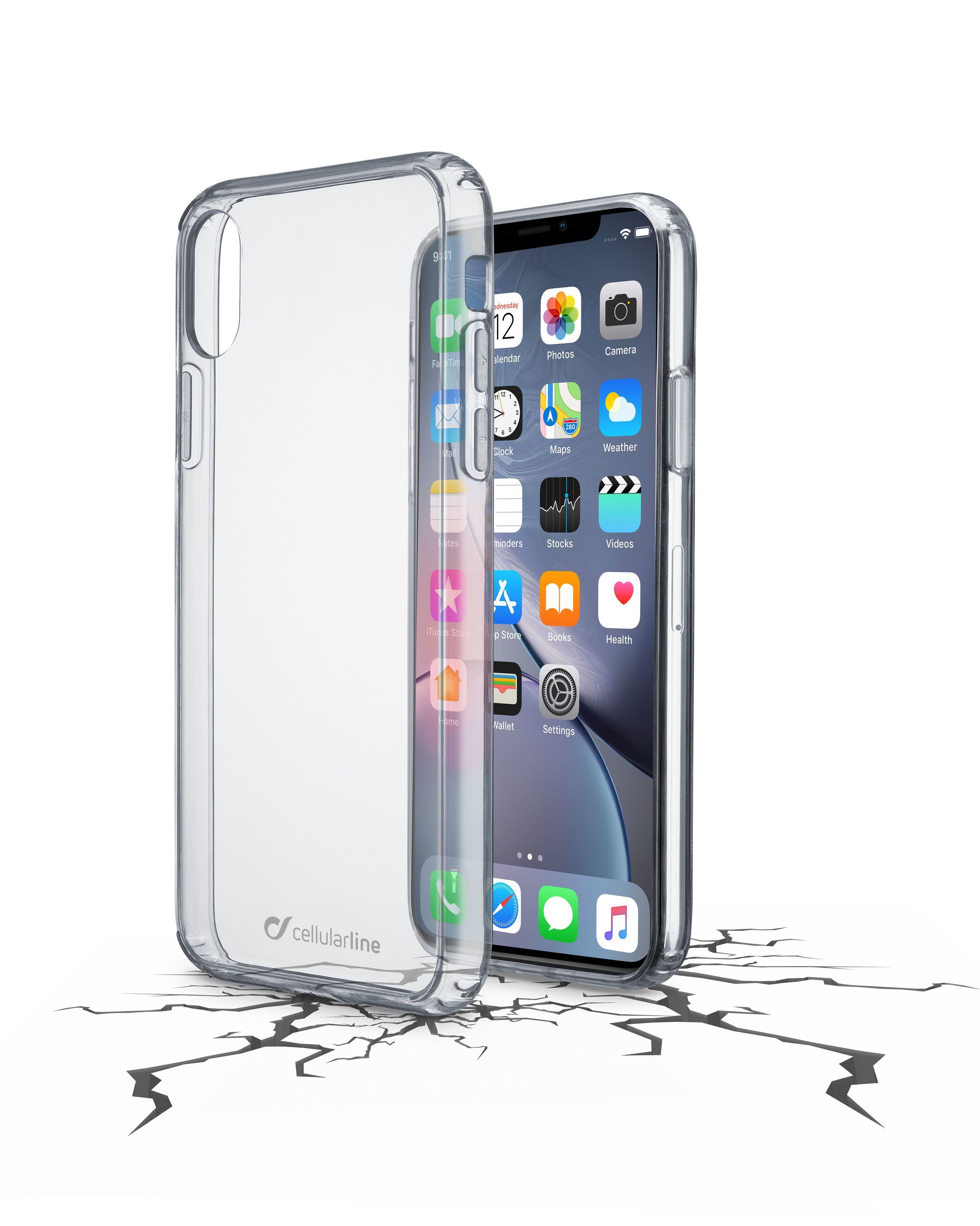 Zadn ir kryt s ochrannm rmekem Cellularline CLEAR DUO pro Apple iPhone XR